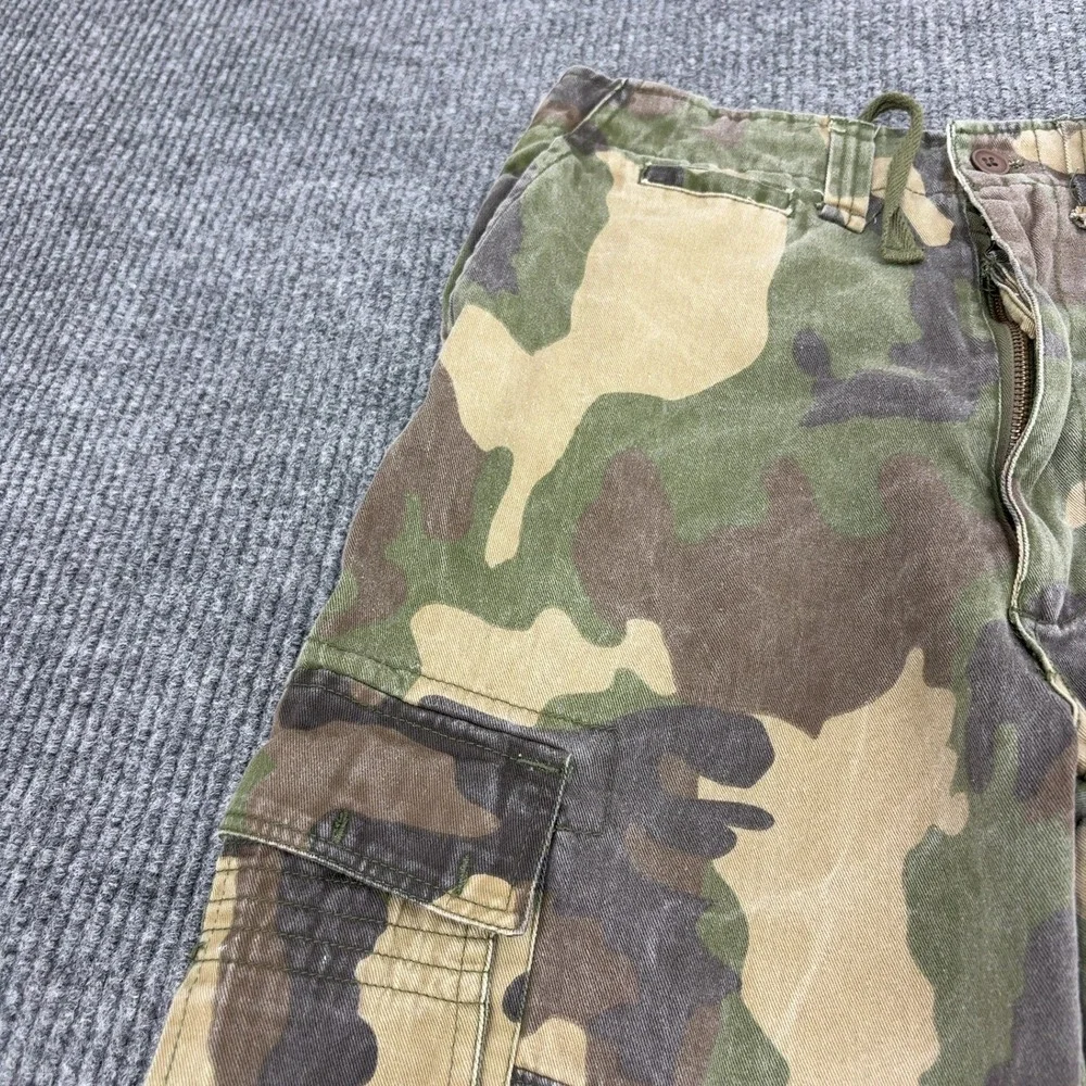 Vintage Banana Jack Cargo Shorts Mens 30 Green Cotton Camo Utility Gorpcore